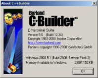 C++Builder 5 Enterprise About Box